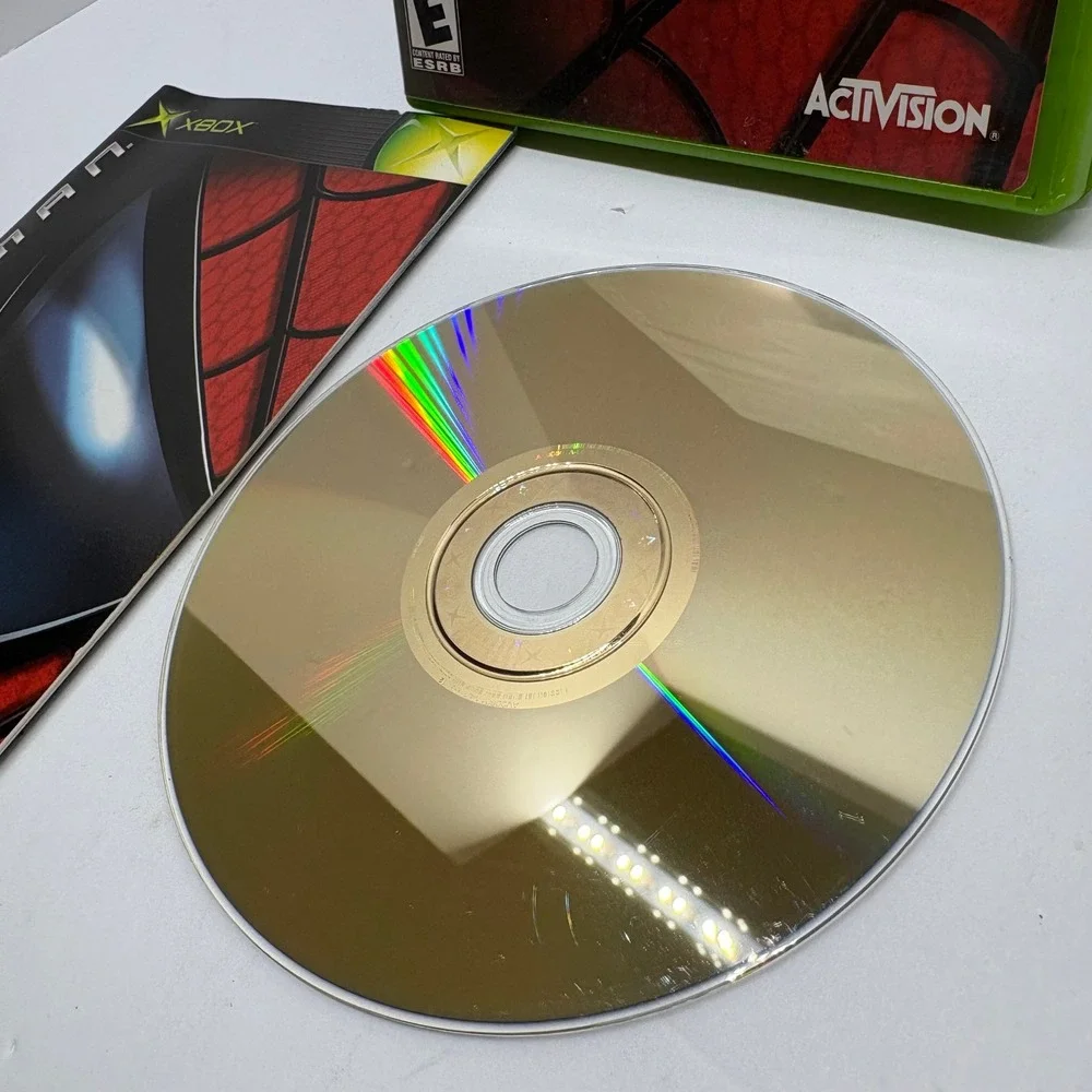 Spider-Man Video Game Original Xbox Black Green Action Activision